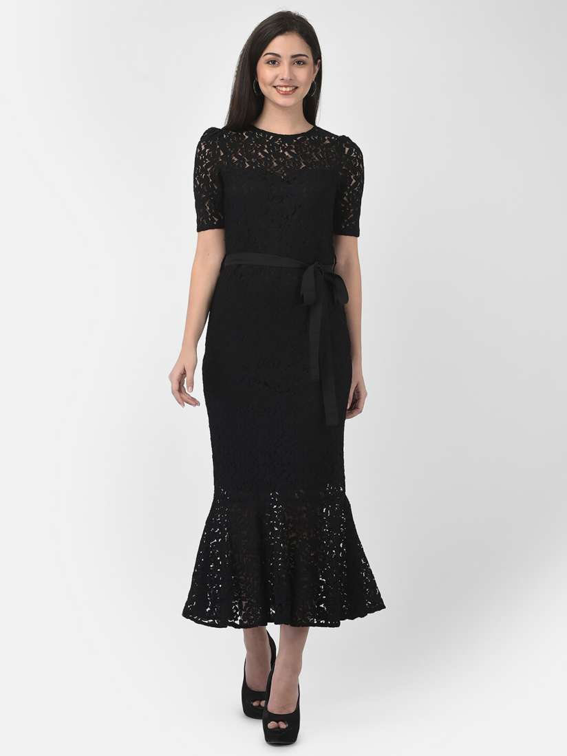 Black lace sheath dress best sale