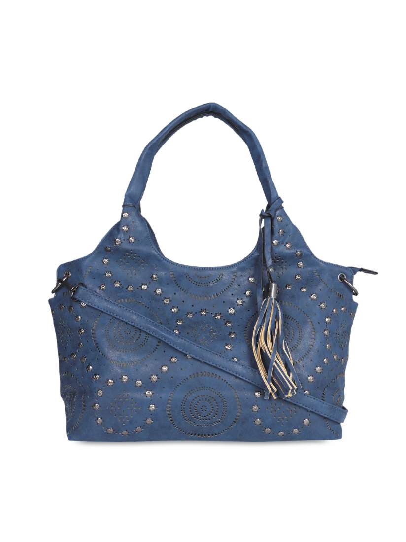Buy FUR JADEN Blue Embellished Handbag Handbags for Women 1998222 Myntra