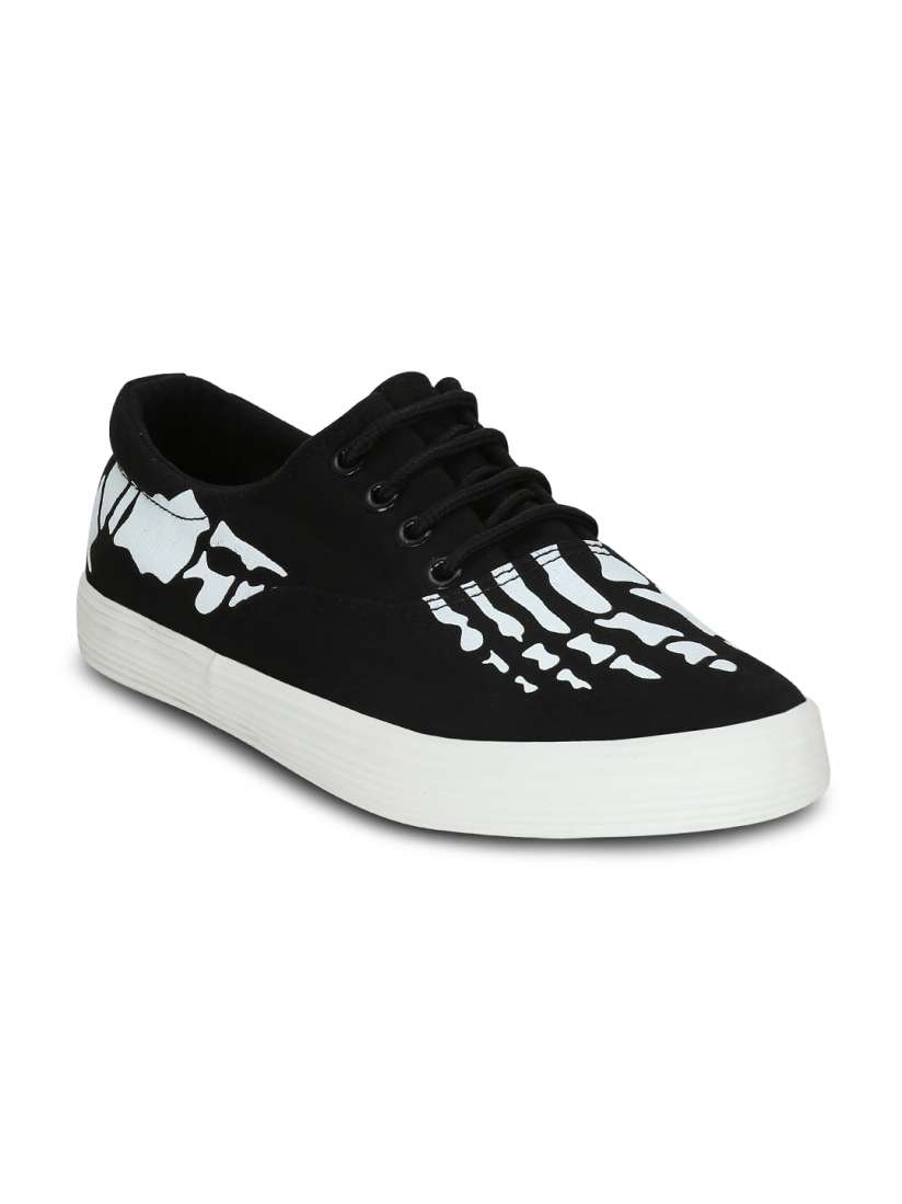Buy Kielz Men Black Printed Sneakers Casual Shoes for Men Myntra