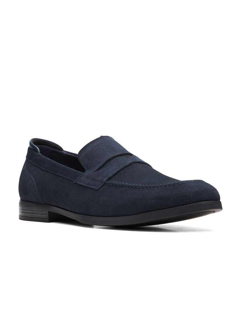 Buy Clarks Men Navy Blue Suede Loafers Casual Shoes for Men 19983880 Myntra