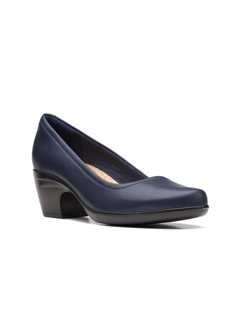 Buy Clarks Leather Work Block Pumps Heels for Women 19984464 Myntra