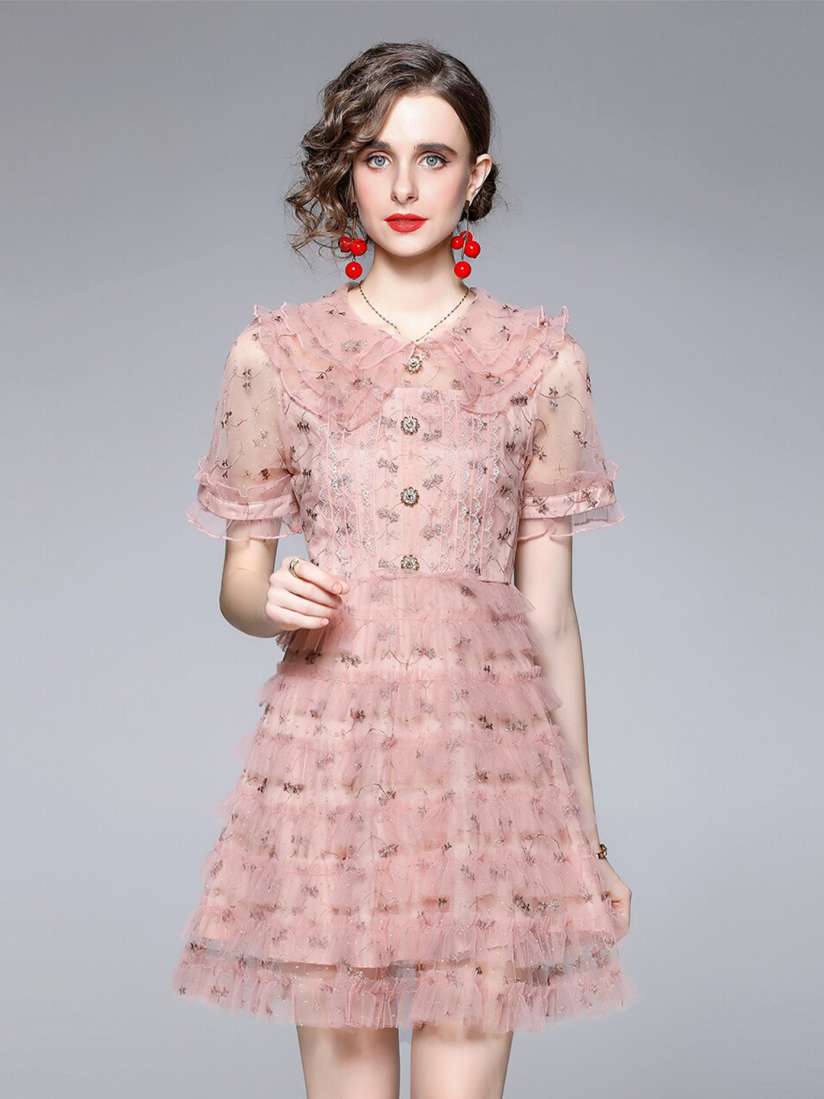 Myntra pink dress outlet