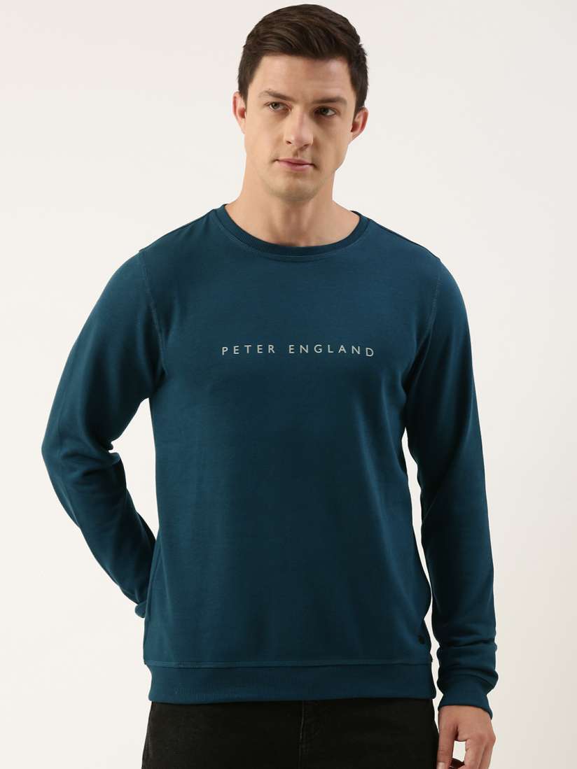 Buy Peter England Men Brand Logo Printed Sweatshirt Sweatshirts for Men 19987200 Myntra