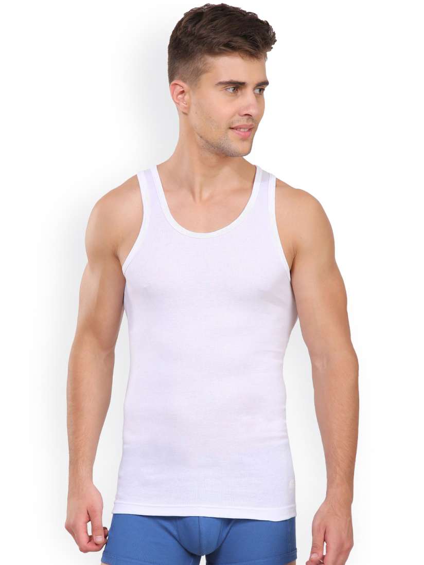 Buy Jockey White Innerwear Vest Innerwear Vests for Men 1999076 Myntra