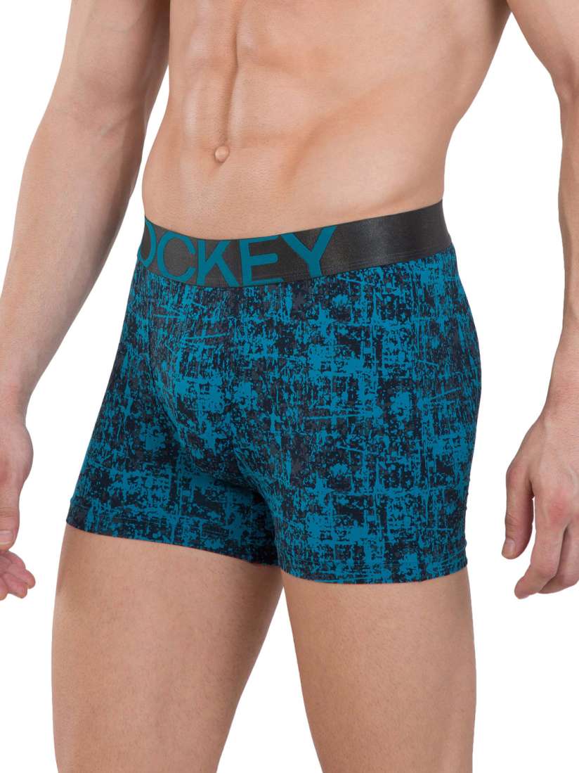Buy Jockey International Collection Blue Printed Tactel Trunks IC25 0105 Trunk for Men 1999121 Myntra