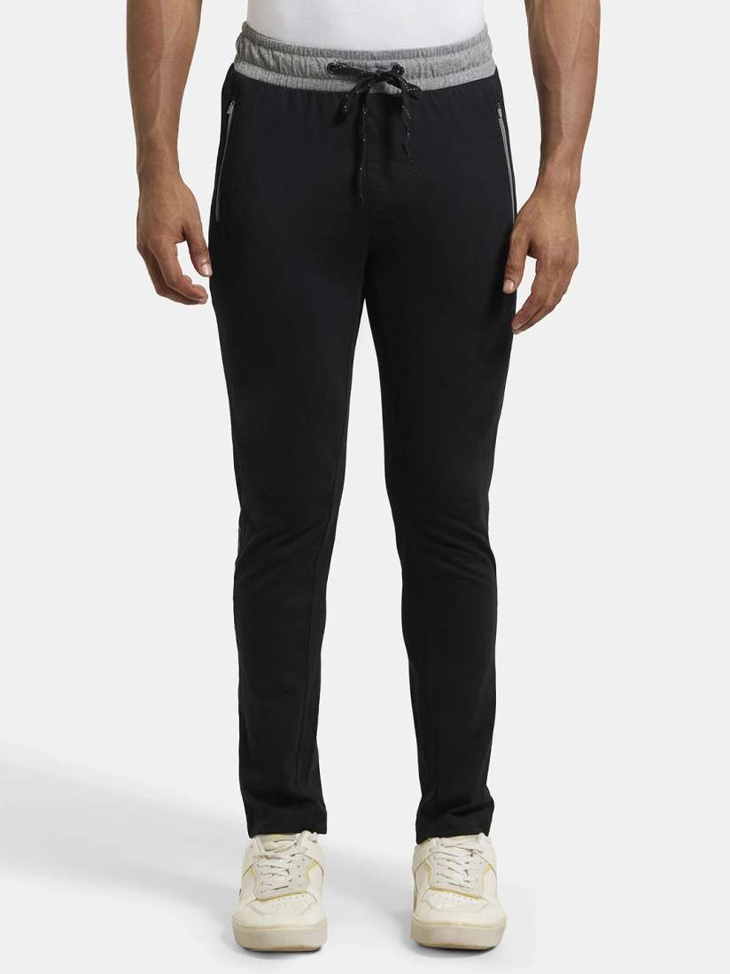 Buy Jockey Men Black Slim Fit Track Pants Track Pants for Men 1999150 Myntra