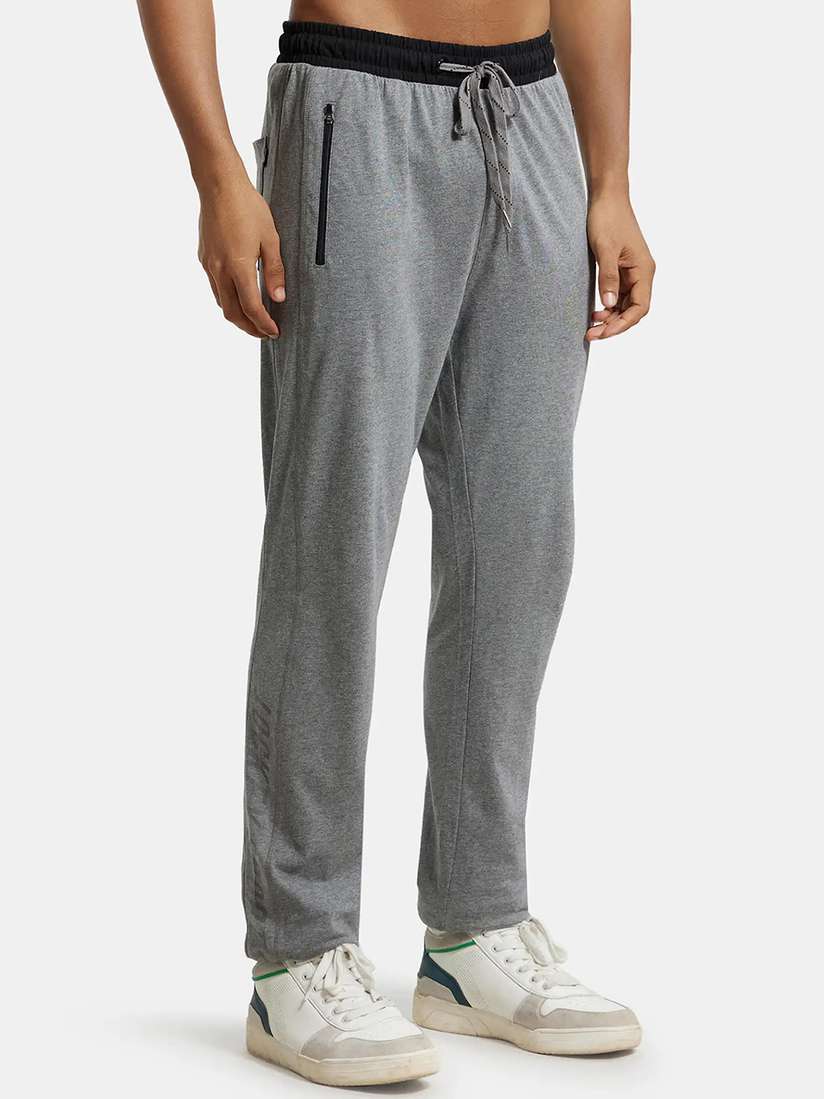 Buy Jockey Combed Cotton Rich Slim Fit Trackpant with Side Zipper  Pockets-9510 - Track Pants for Men 1999152 | Myntra