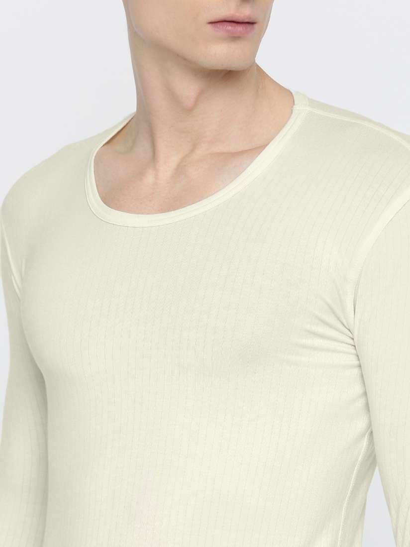 Buy Jockey Men Cream Coloured Thermal T shirt Thermal Tops for Men 1999218 Myntra