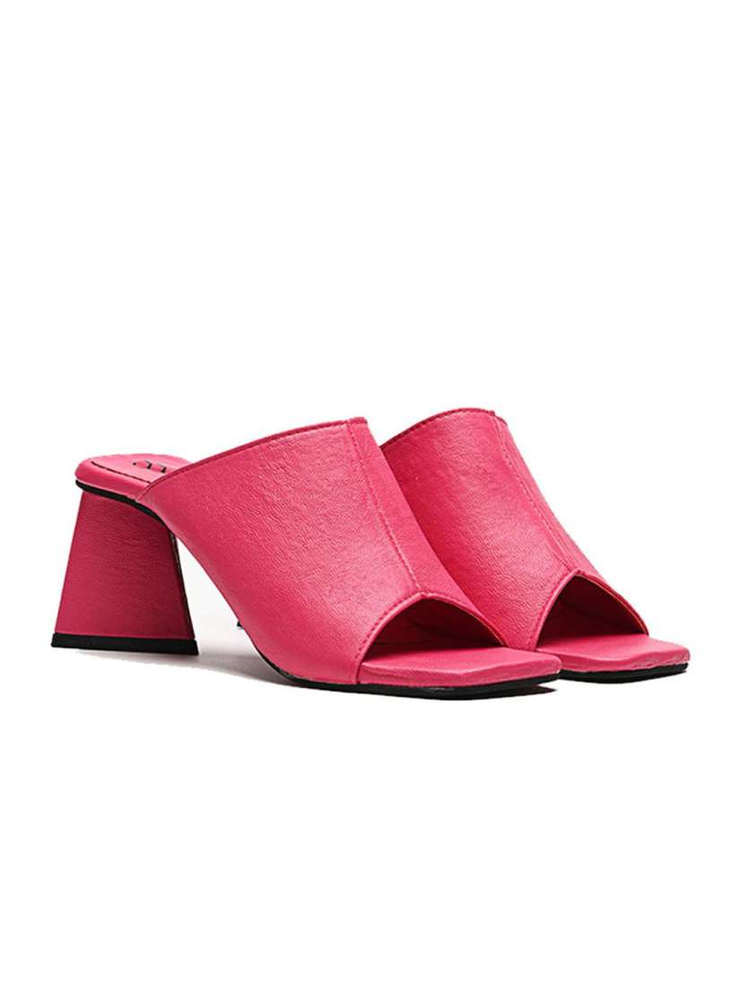 Buy Street Style Store Solid Block Mules Heels for Women 20006896 Myntra