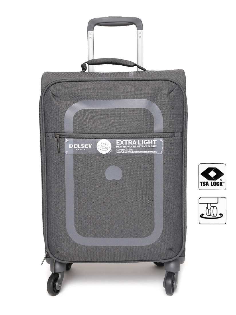 Buy DELSEY Unisex Grey Dauphine 3 Soft Large Trolley Bag Trolley Bag for Unisex 2000814 Myntra