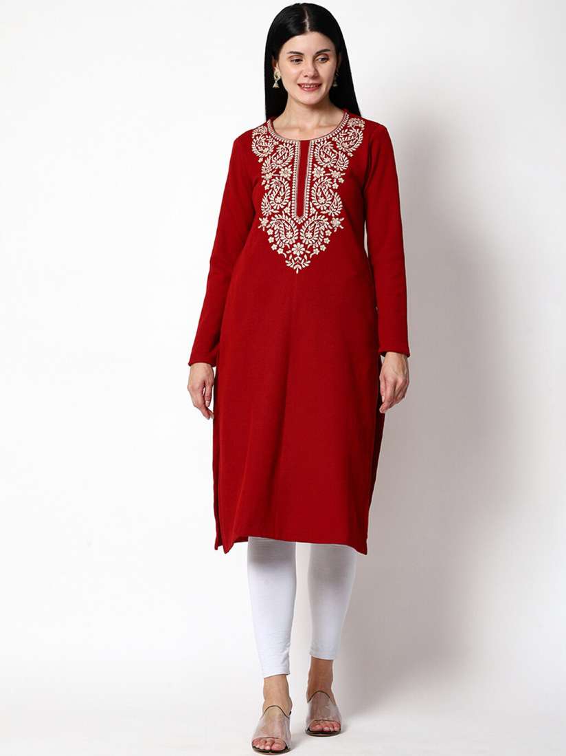 Myntra woolen kurti discount
