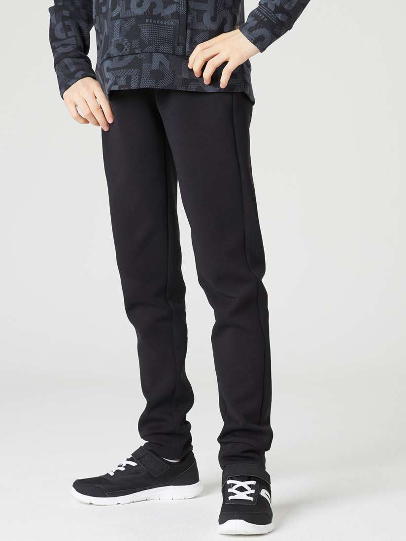 Buy Domyos By Decathlon Boys Black Solid Cotton Drawstrings Track Pants Track Pants for Boys 20013740 Myntra