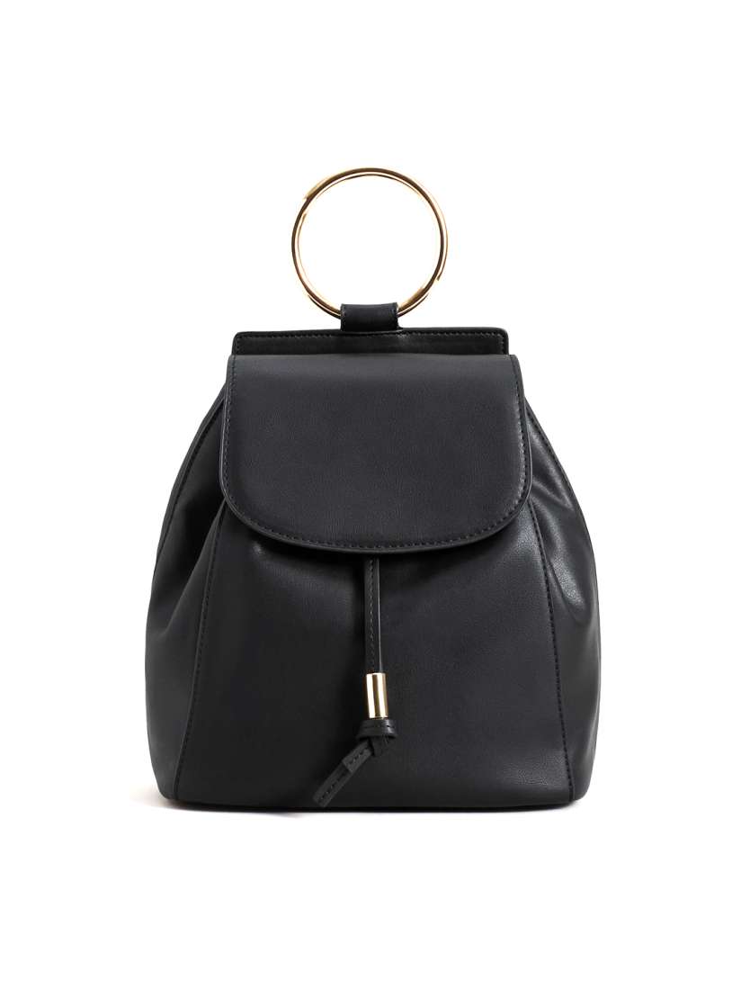 Buy MANGO Women Black Solid Backpack Backpacks for Women 2001399 Myntra