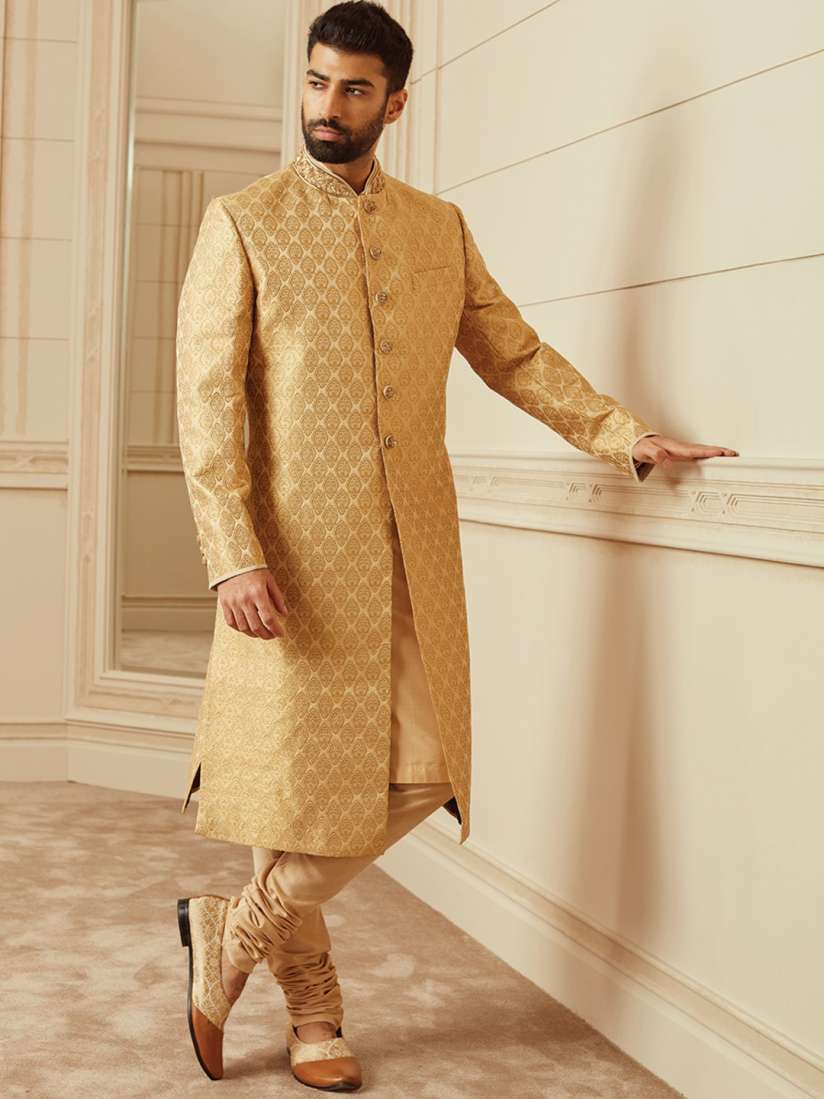 Brocade sherwani for groom shop