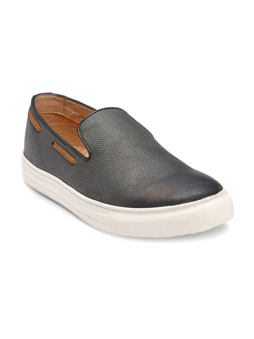 Buy Franco Leone Men Charcoal Leather Loafers Casual Shoes for Men 2002183 Myntra
