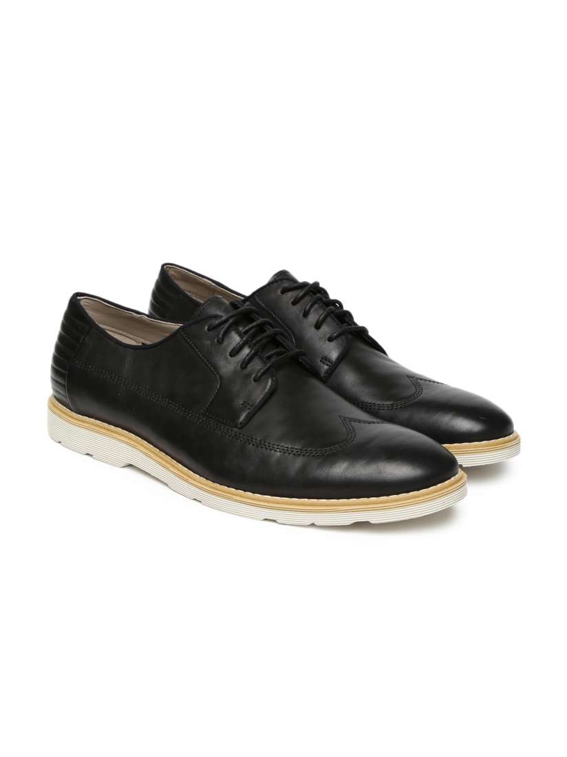 Buy Clarks Men Black Gambeson Style Leather Derbys Casual Shoes for Men 2002290 Myntra