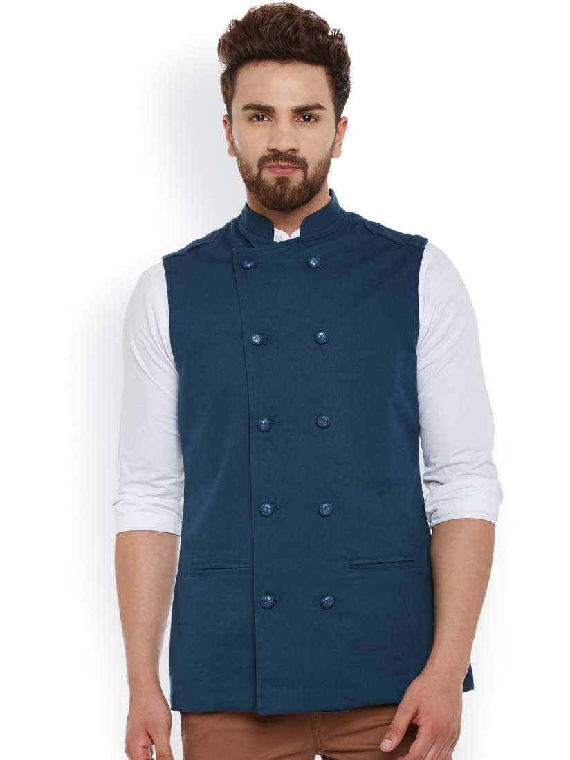 Double breasted nehru jacket on sale