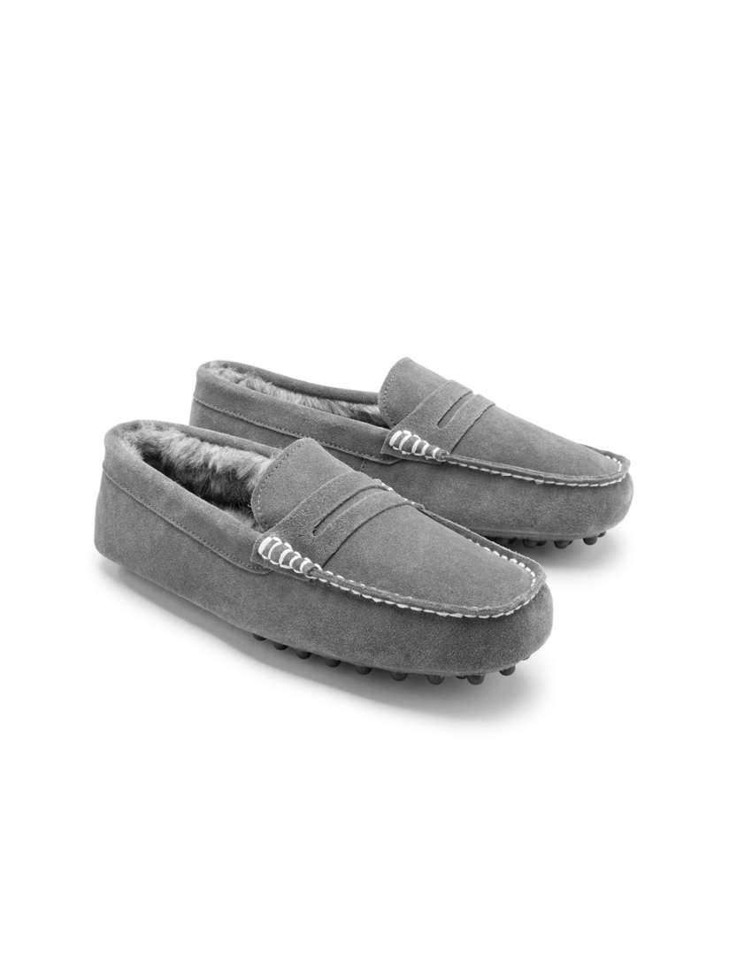 Next grey loafers discount