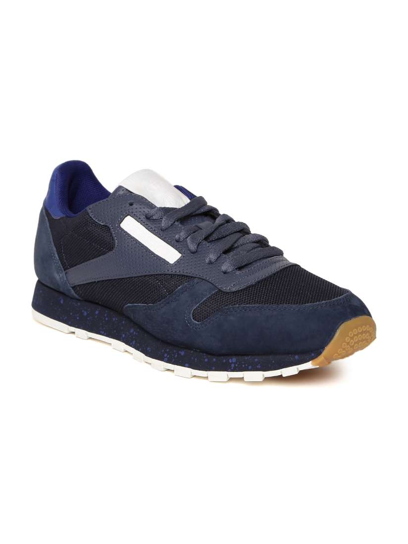 Buy Reebok Classic Men Navy CL Leather SM Sneakers Casual Shoes for Men 2003402 Myntra