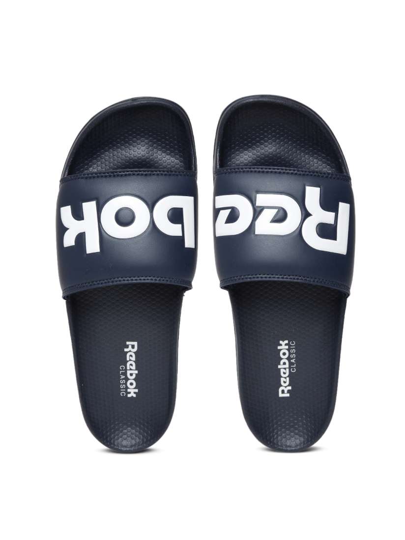 Buy Reebok Classic Unisex Navy Slide Branded Flip Flops Flip Flops for Unisex 2003475 Myntra