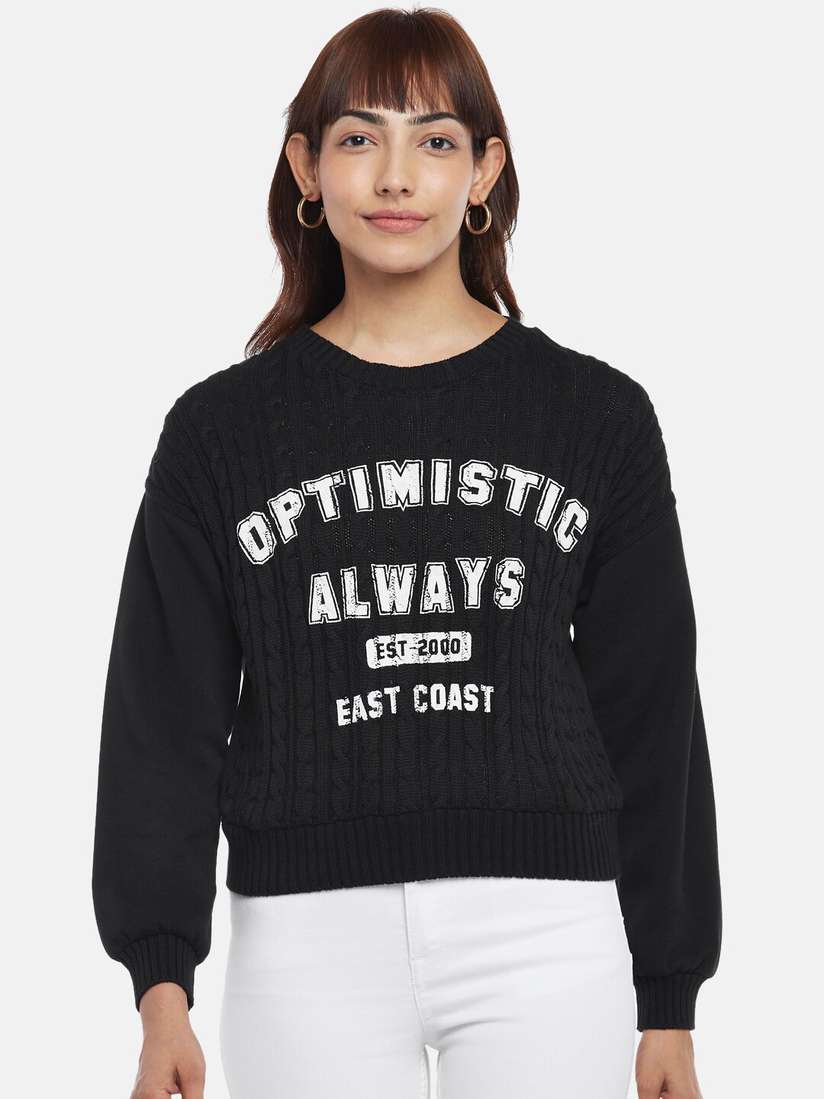 Myntra sweatshirts for ladies cheap
