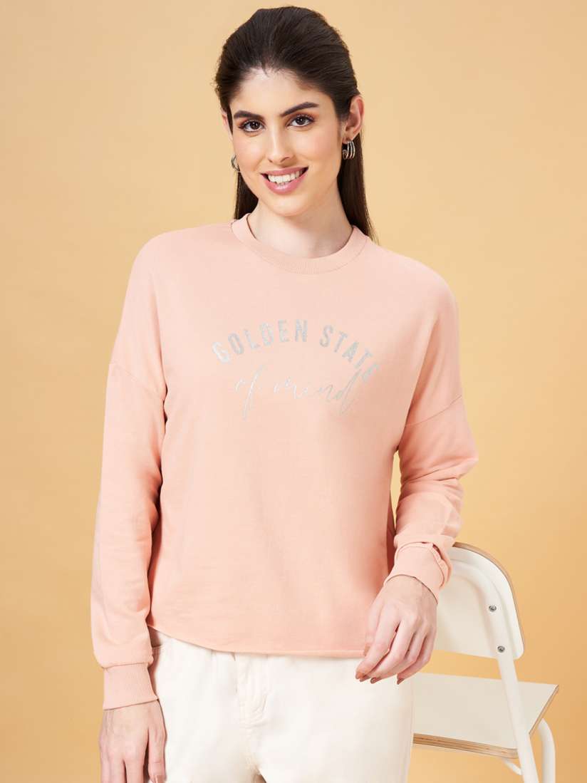 Buy Honey by Pantaloons Women Cotton Printed Sweatshirt Sweatshirts for Women 20039312 Myntra