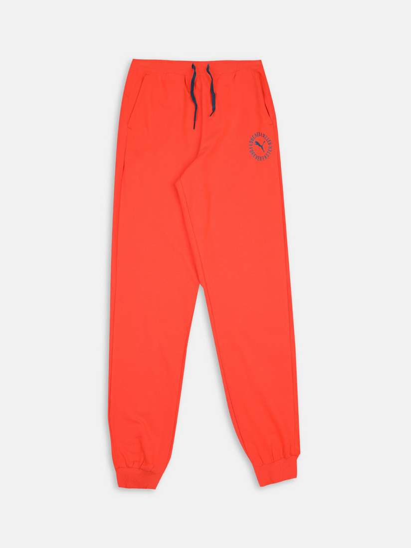 Red puma joggers mens clearance