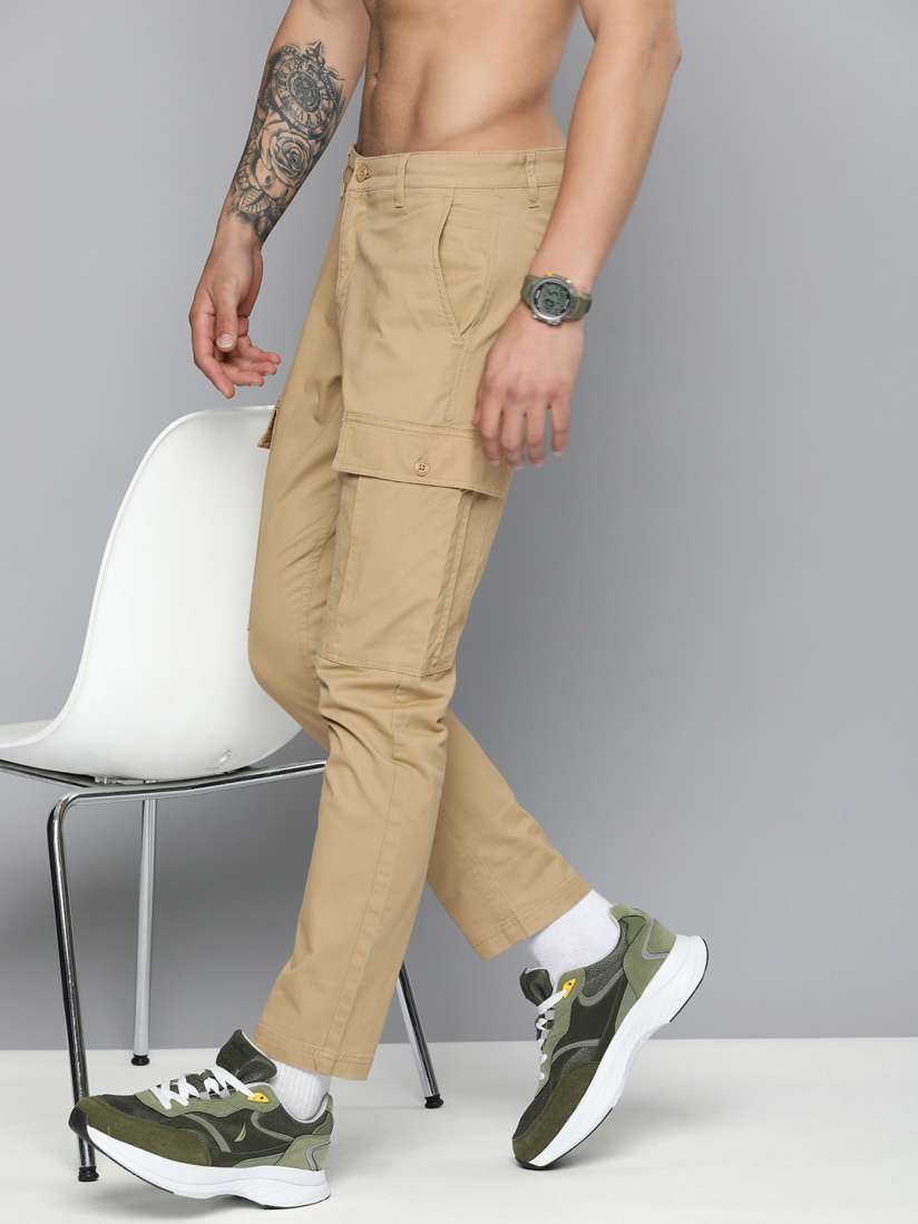 Cargo trousers mens skinny clearance