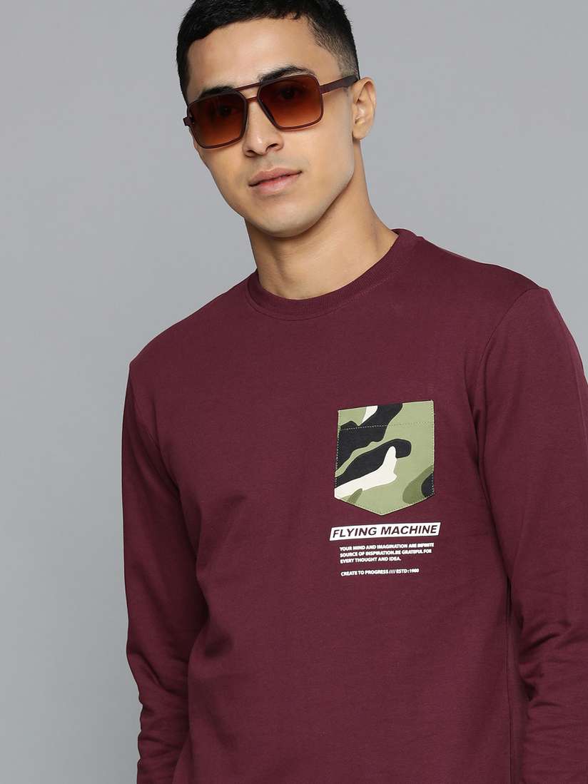 Logo Placement Print Logo On Sweatshirt Buy Flying Machine Men