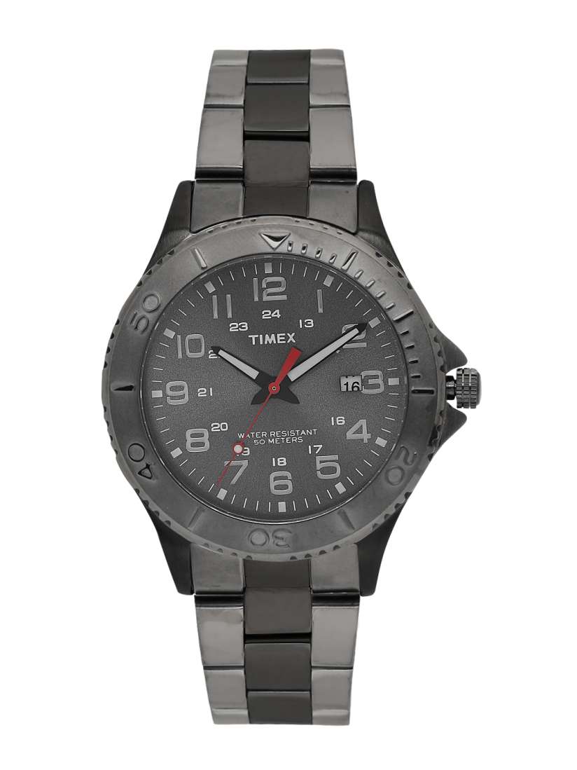 Timex gunmetal watch outlet