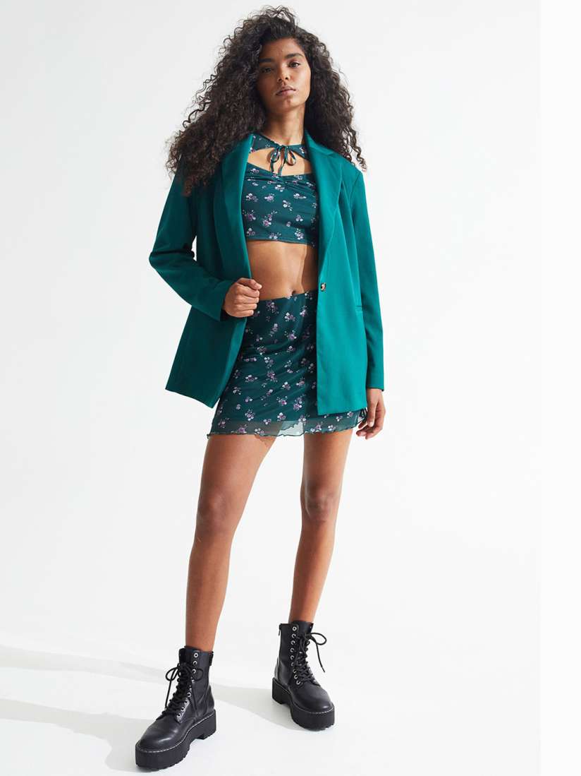 Buy H M Women Green Mesh Mini Skirt Skirts for Women 20045024 Myntra