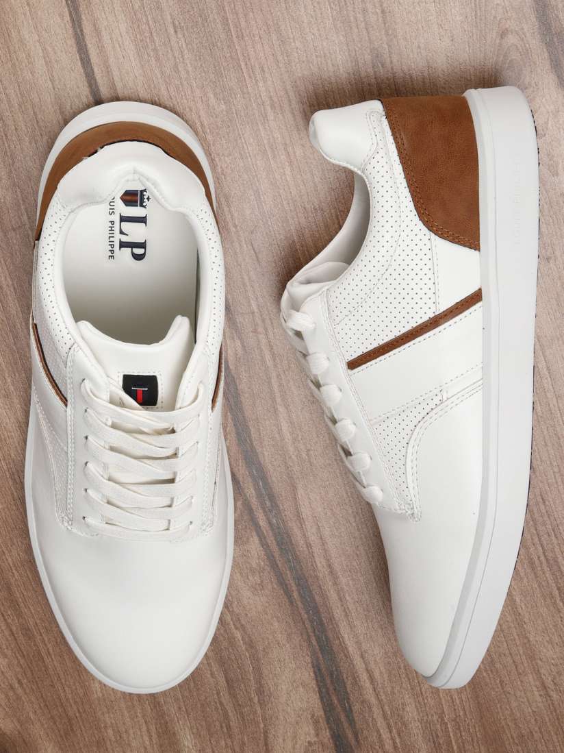Louis philippe white shoes deals