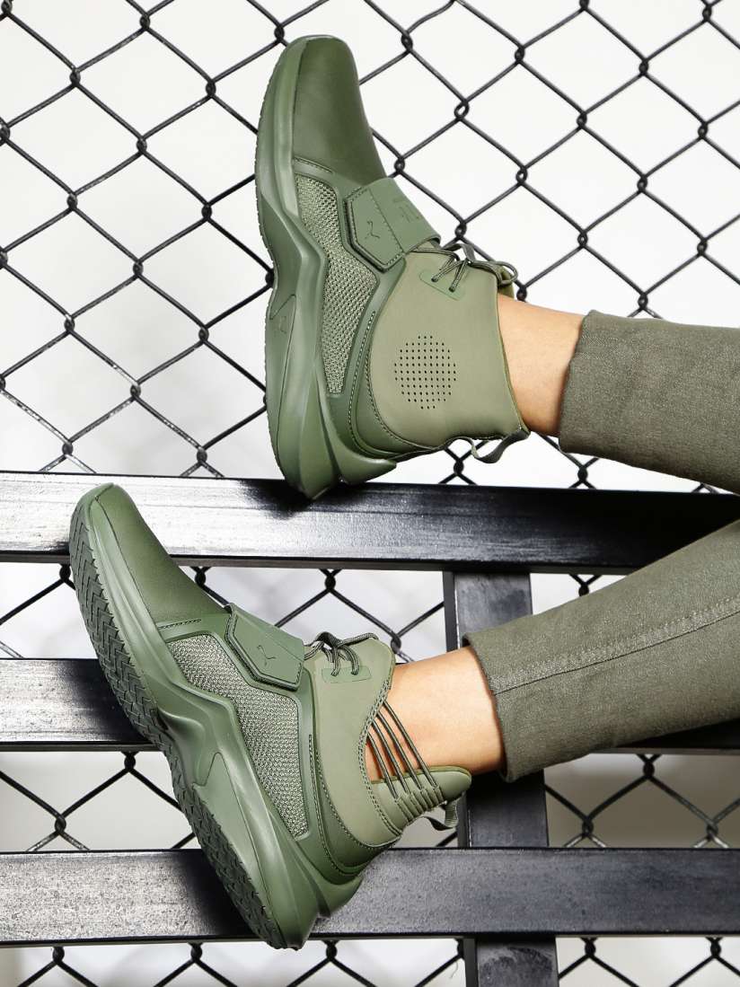 Green puma shoes womens store