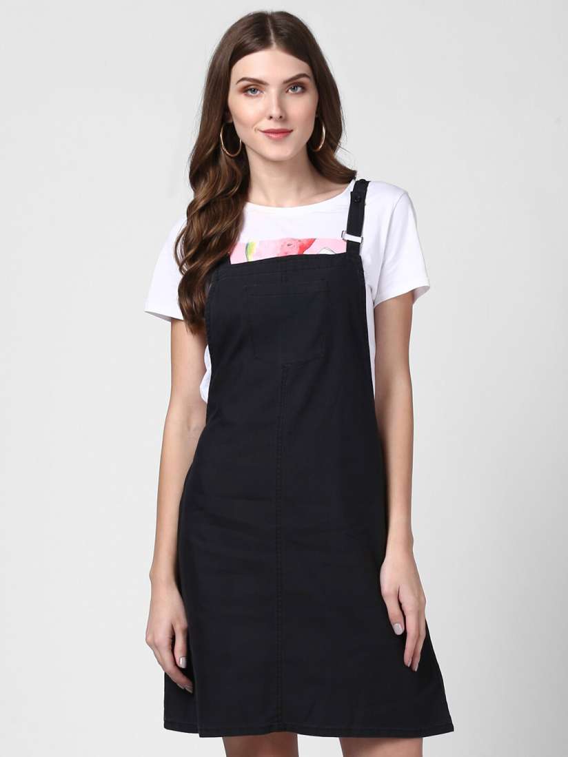 soorploom TIPPI pinfore（black denim) soor ploom Tippi Pinafore Black Denim 5y（Buy StyleStone