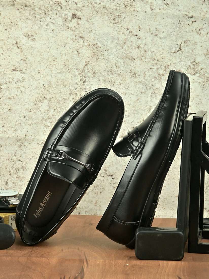 Buy John Karsun Men Black Solid Formal Loafers Formal Shoes for Men 20053084 Myntra