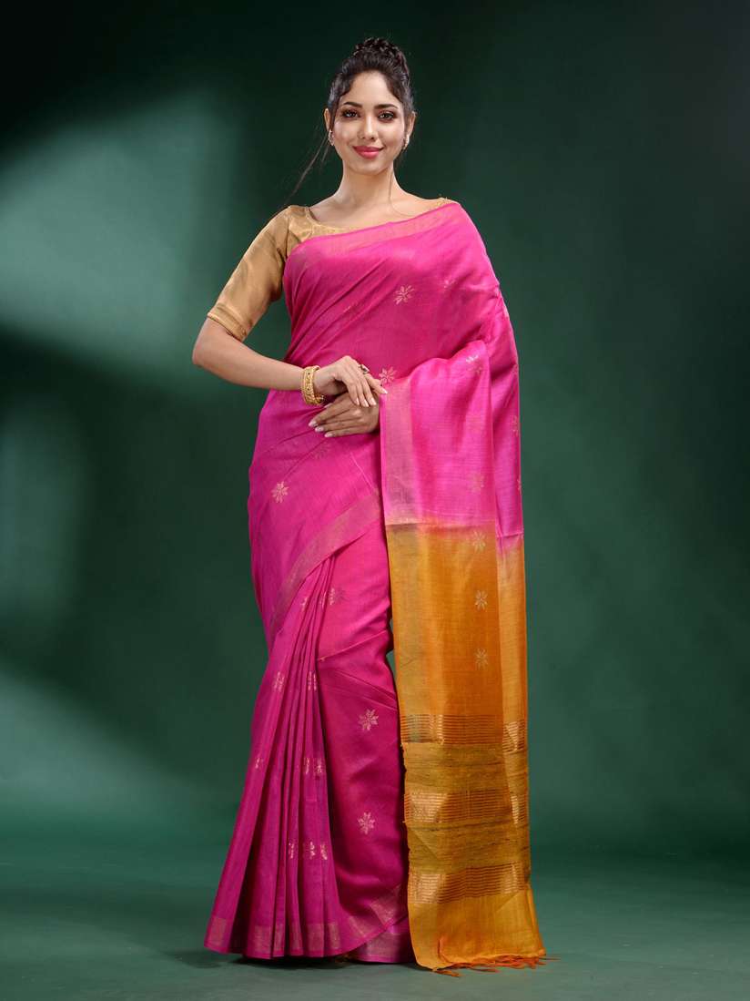 Myntra tussar silk saree store