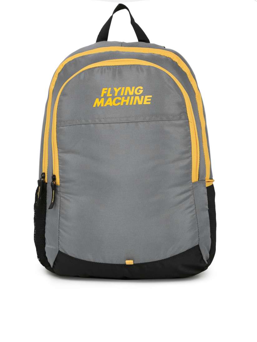 Buy Flying Machine Men Grey Brand Logo Backpack Backpacks for Men 2005794 Myntra