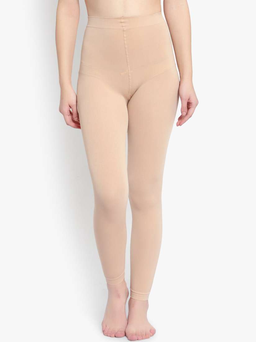 Beige solid stockings shop
