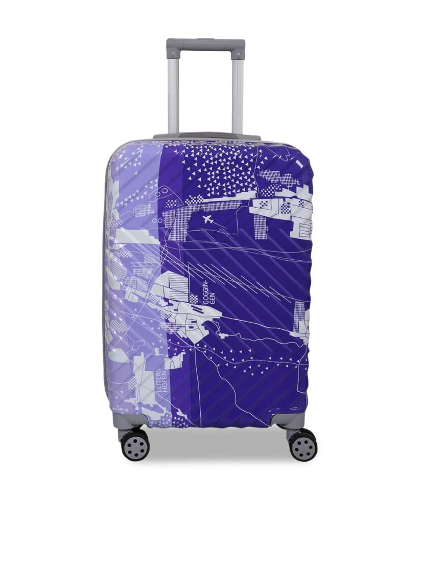 Buy Polo Class Purple Printed Trolley Bag Trolley Bag for Unisex 20063354 Myntra