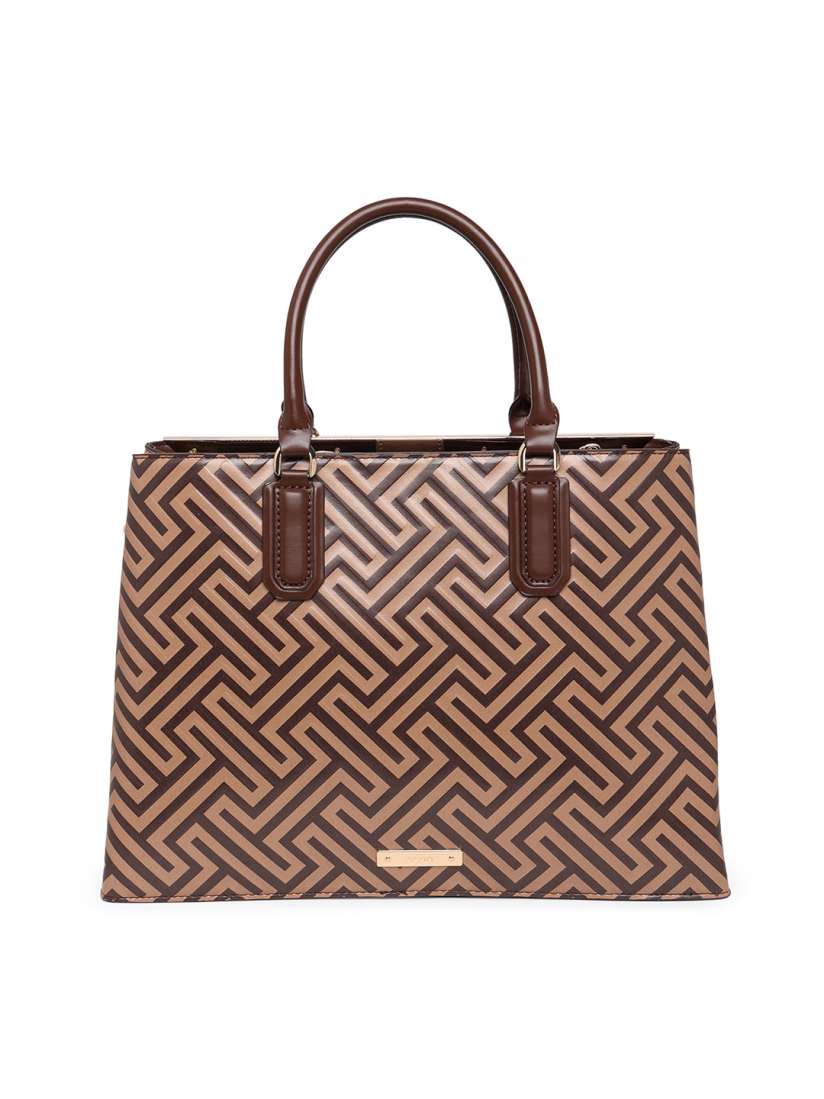 Buy ALDO Brown PU Structured Handheld Bag with Quilted Handbags for Women 20067750 Myntra