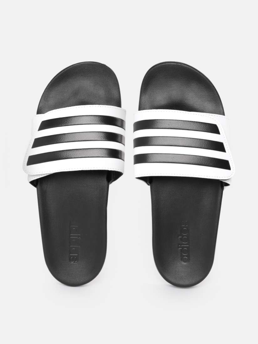 Buy ADIDAS Unisex Striped Sliders Flip Flops for Unisex 20070526 Myntra
