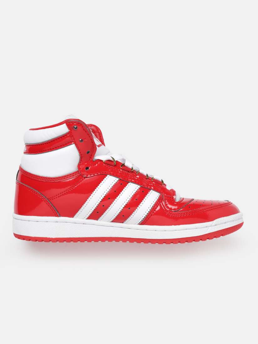 Adidas high tops mens red top