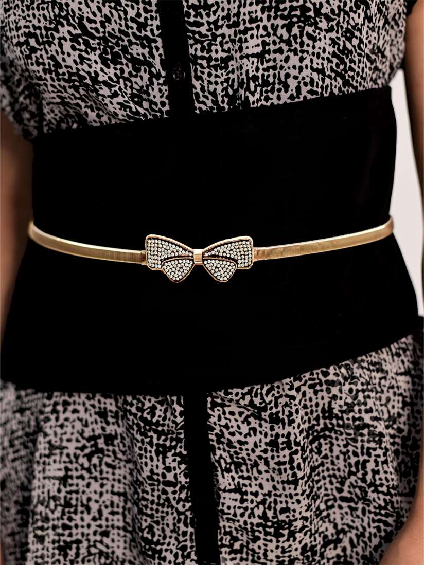 Buy LUCKY JEWELLERY Women Gold Plated Textured Kamarband Belt Belts for Women 20072308 Myntra