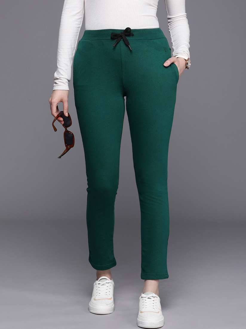 Buy Allen Solly Woman Pure Cotton Casual Trousers Trousers for Women 20073004 Myntra