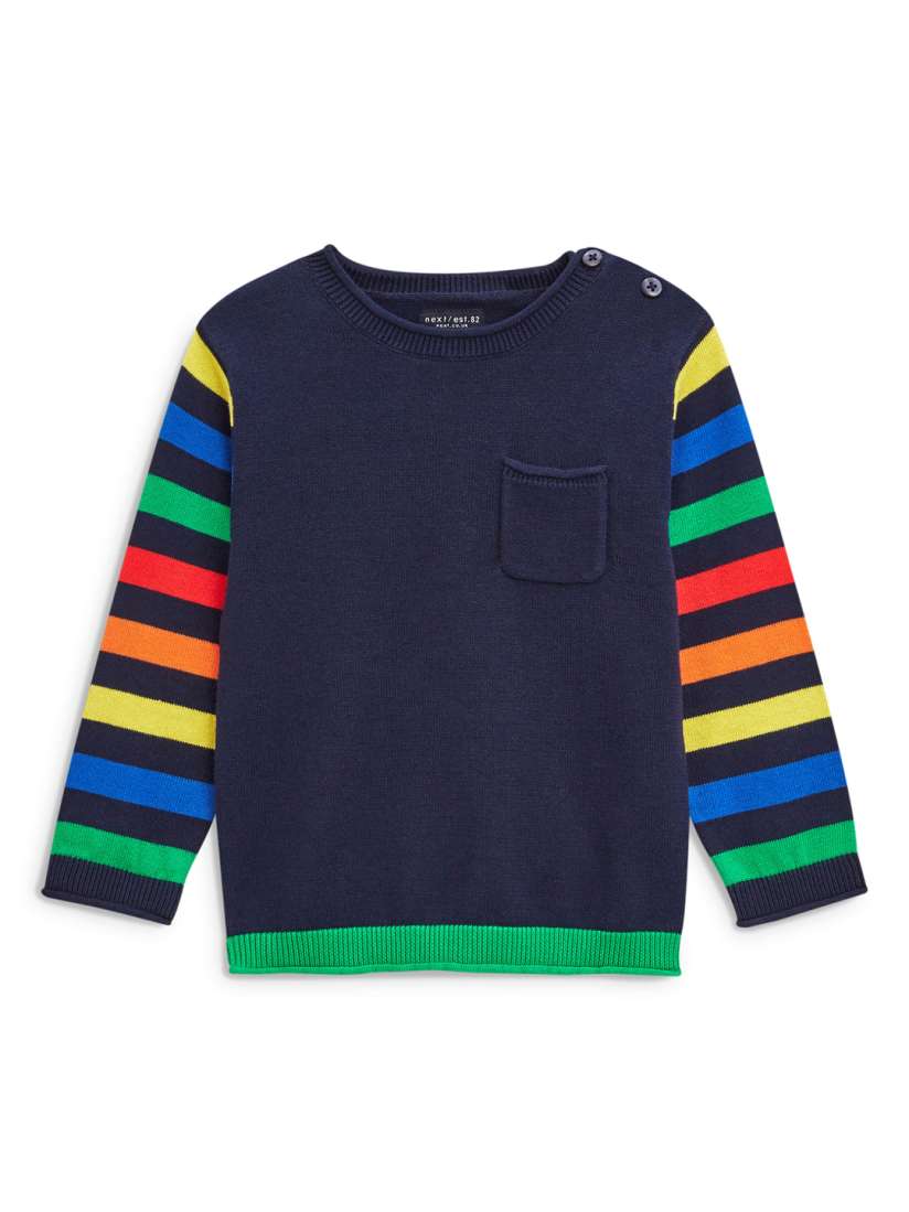 Buy next Boys Navy Red Striped Pullover Sweaters for Boys 2007368 Myntra