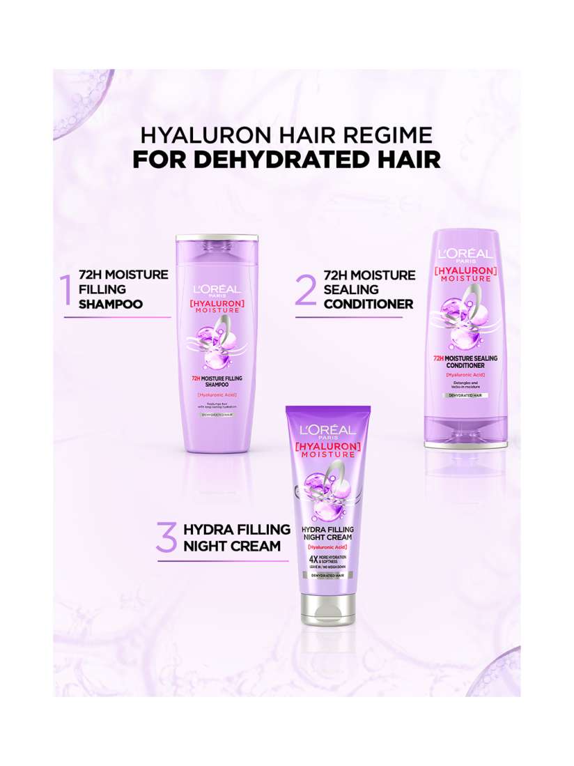Buy LOreal Paris Set of Hyaluron Moisture 72H Shampoo 1000 ml & Conditioner  180 ml - Shampoo for Unisex 20080136 | Myntra