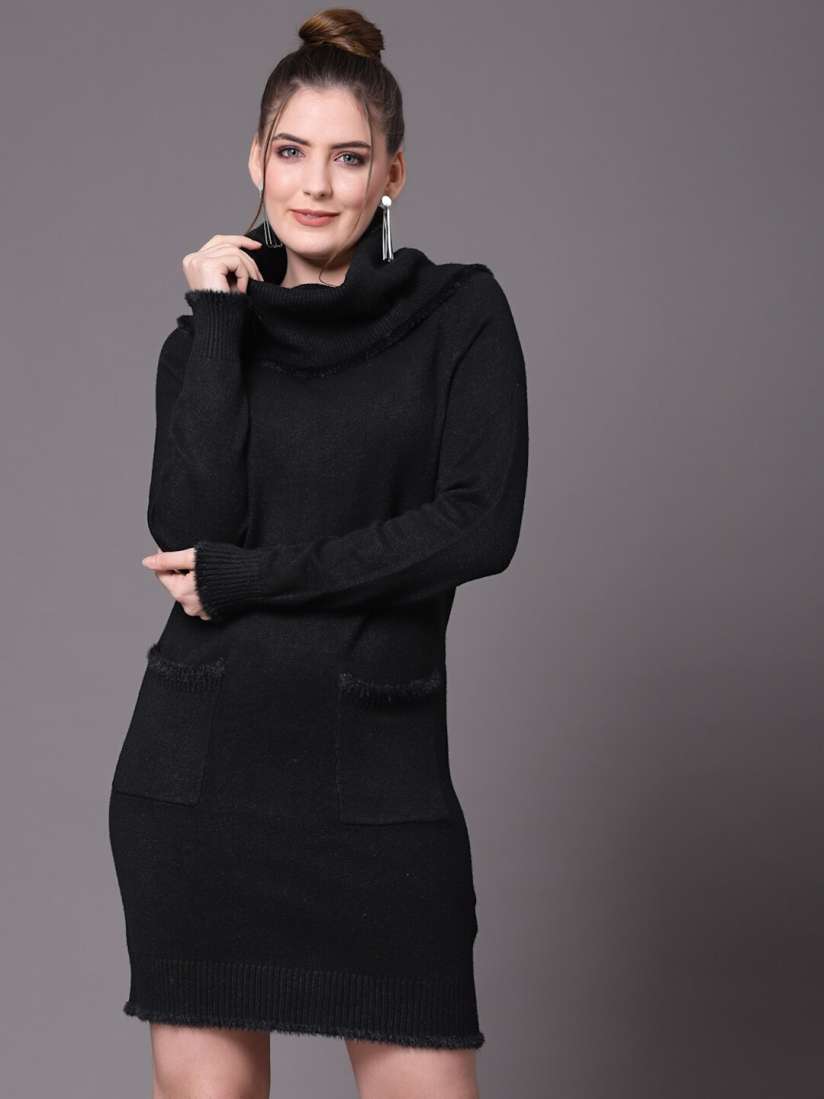 Black jumper dress womens new arrivals