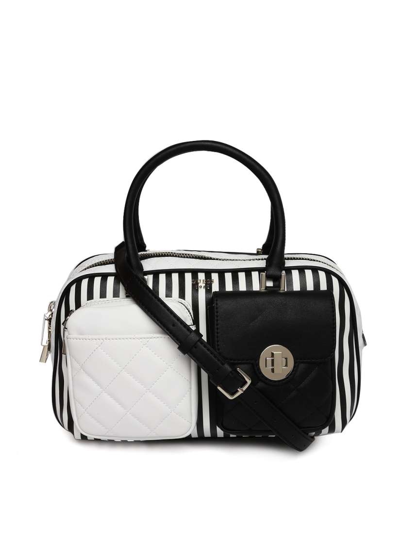 Guess striped bag cheap