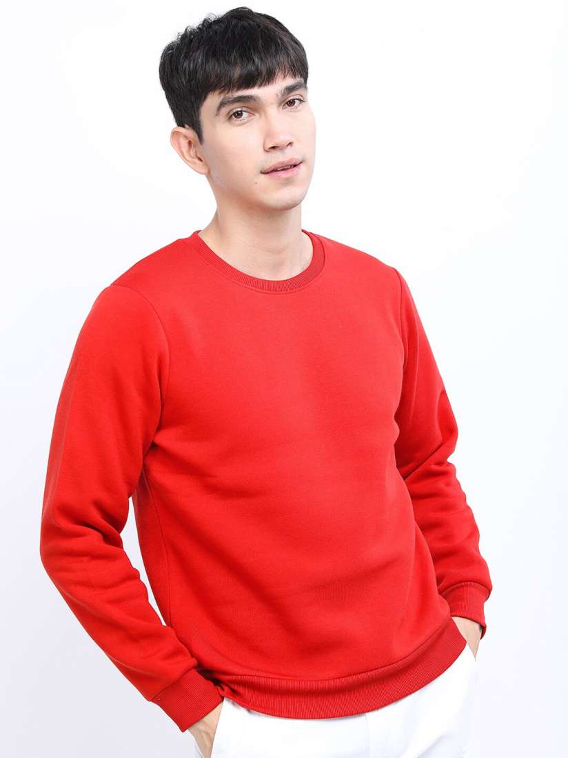 Men's red sweatshirt sale
