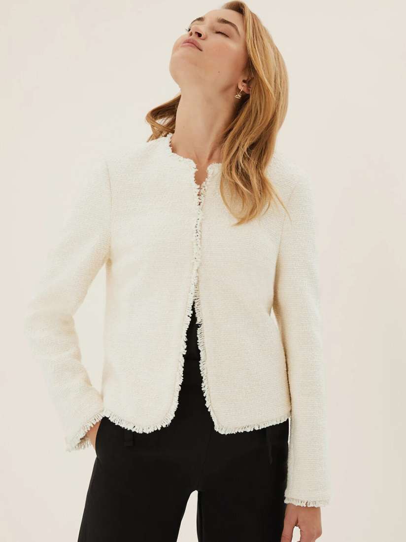 Buy Marks Spencer Women Cream Coloured Lightweight Open Front Jacket Jackets for Women 20104596 Myntra